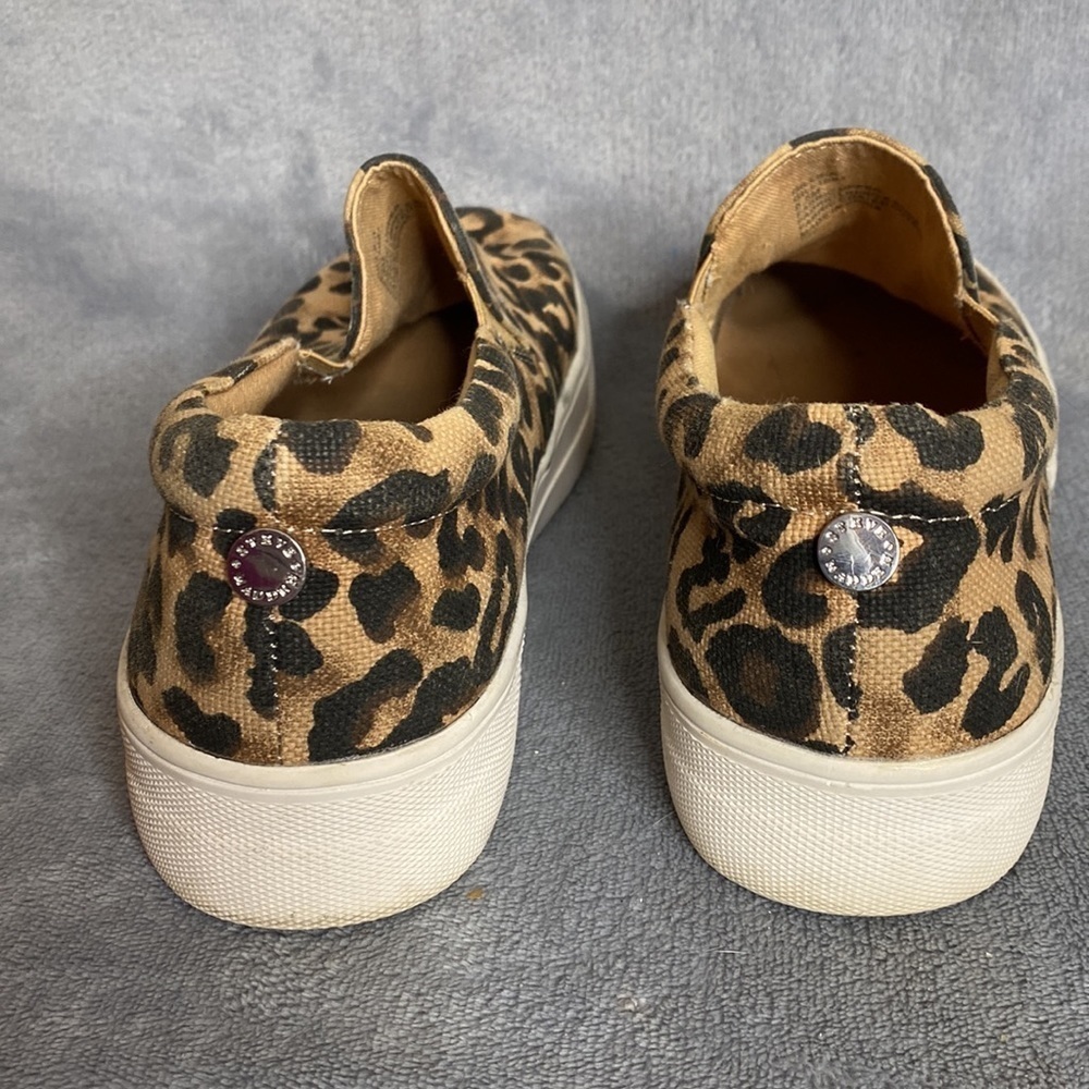 Steve Madden Gills Leopard Platform Slip-On Sneakers Tan Black Size 8.5 - Picture 5 of 10
